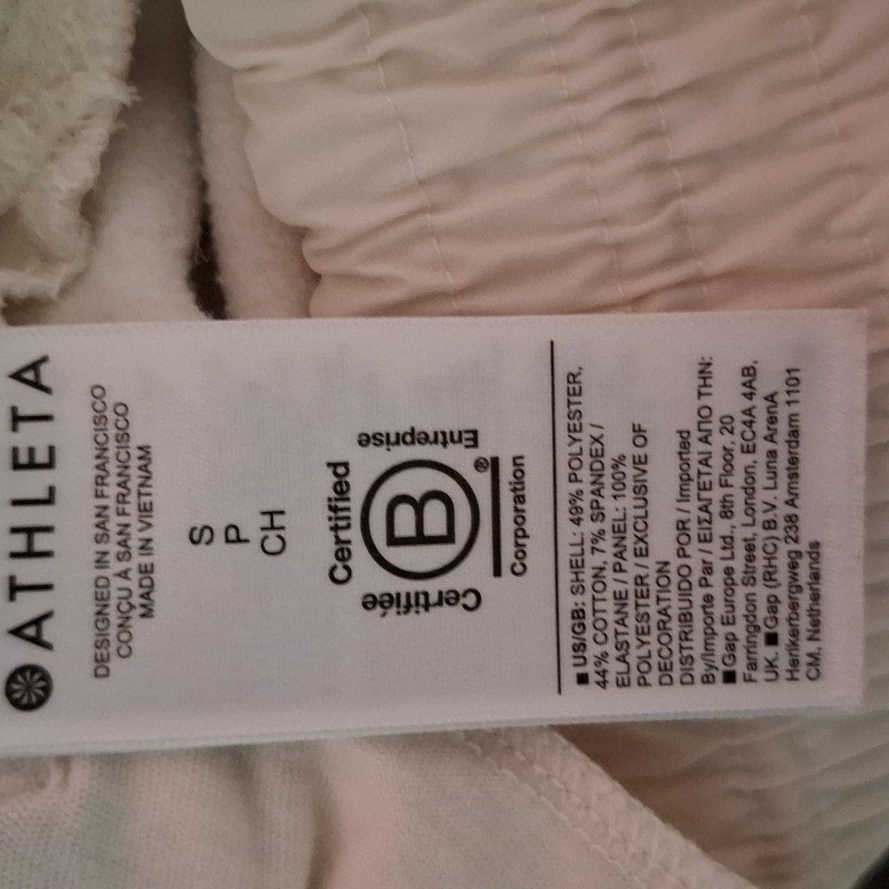 Athleta Avenue Wide Leg Cropped Lightweight Pants White Size Small - Picture 11 of 11